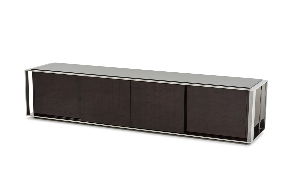 LA Furniture Noble Modern Ebony Lacquer Tv Entertainment Center VGHB131F Contemporary Style by Vig Furnitrue Number 13154 Catch Home Goods