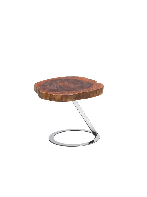 LA Furniture Everett Modern Live Edge Wood End Table VGEWNT109 Contemporary Style by Vig Furnitrue Number 71338 Catch Home Goods