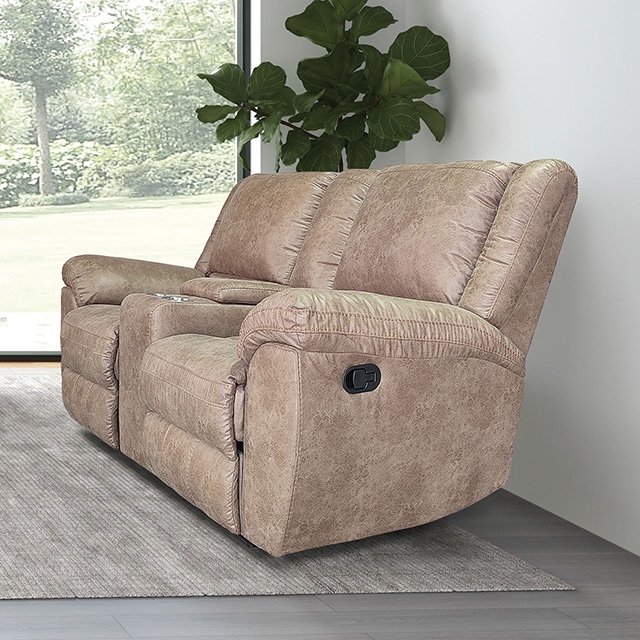 Furniture Of America Jambi Transitional Brown Loveseat Model NX6011BR-LV