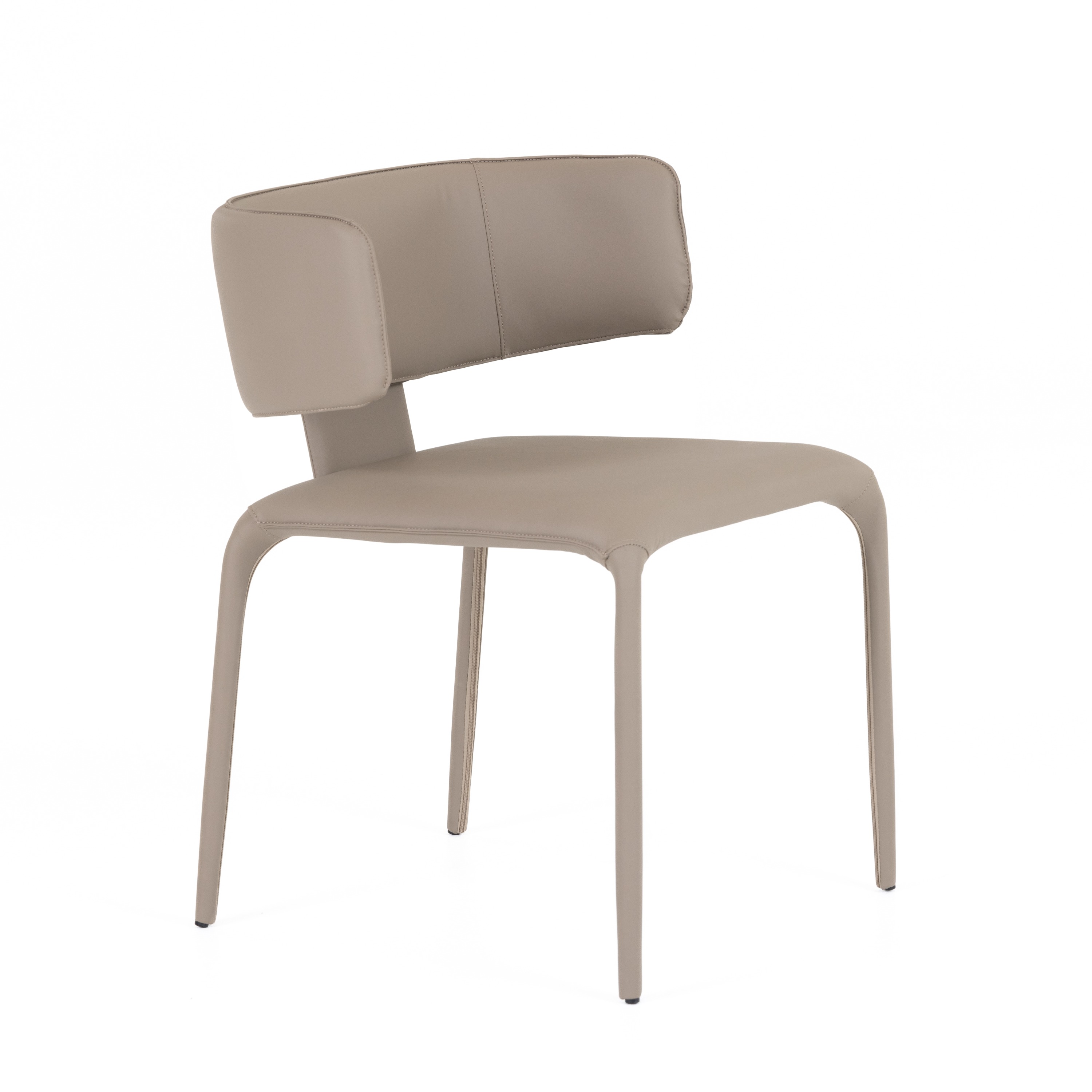 LA Furniture Odessa Modern Grey Vegan Leather Dining Chair VGHM-112-PVC-GRY Contemporary Style by Vig Furnitrue Number 81914 Catch Home Goods