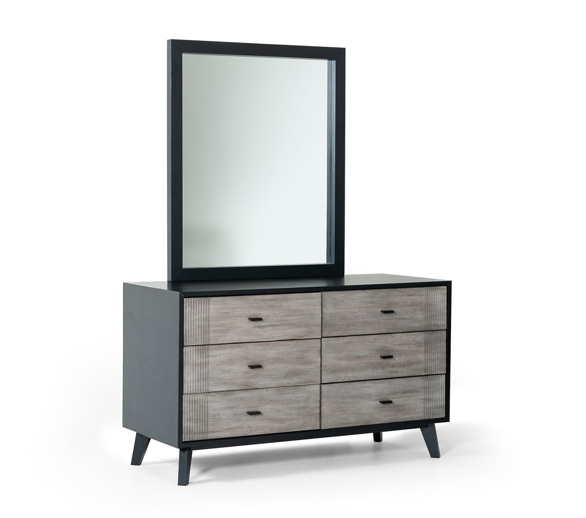 LA Furniture Panther Contemporary Black Mirror VGMABH-587-MIR Contemporary Style by Vig Furnitrue Number 74769 Catch Home Goods
