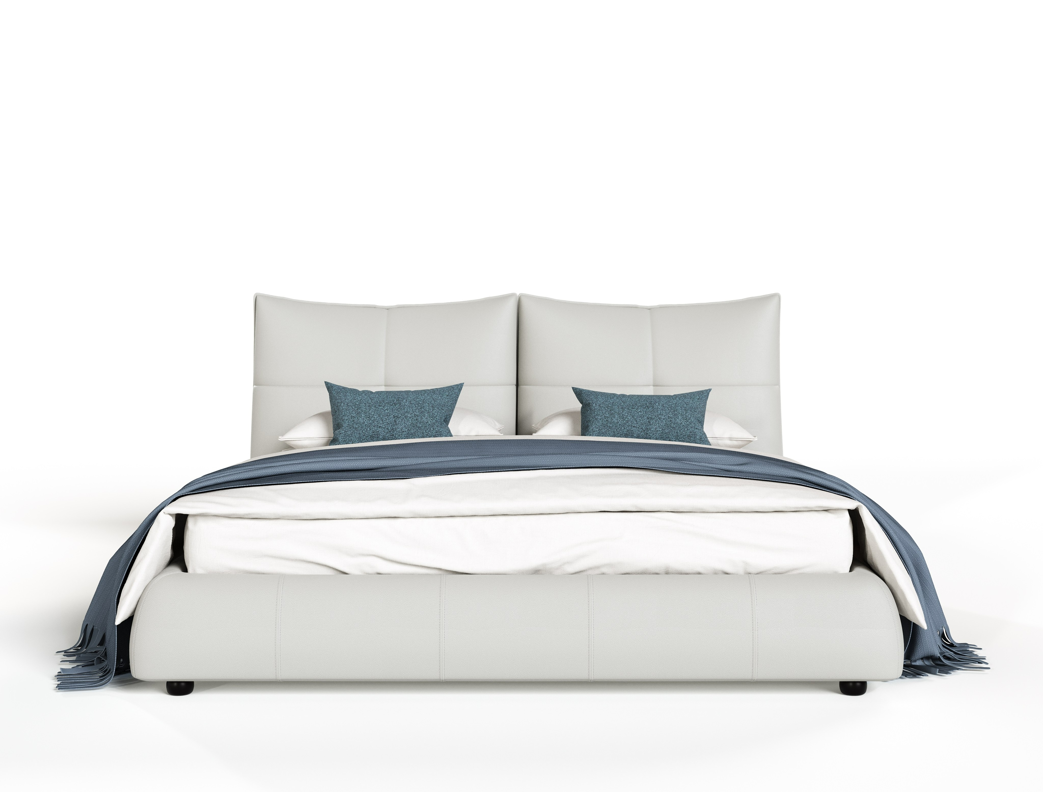 LA Furniture Queen Patrick Modern Light Grey Leather Bed VGKKB-75-GRY-BED-Q Contemporary Style by Vig Furnitrue Number 82204|82204A Catch Home Goods