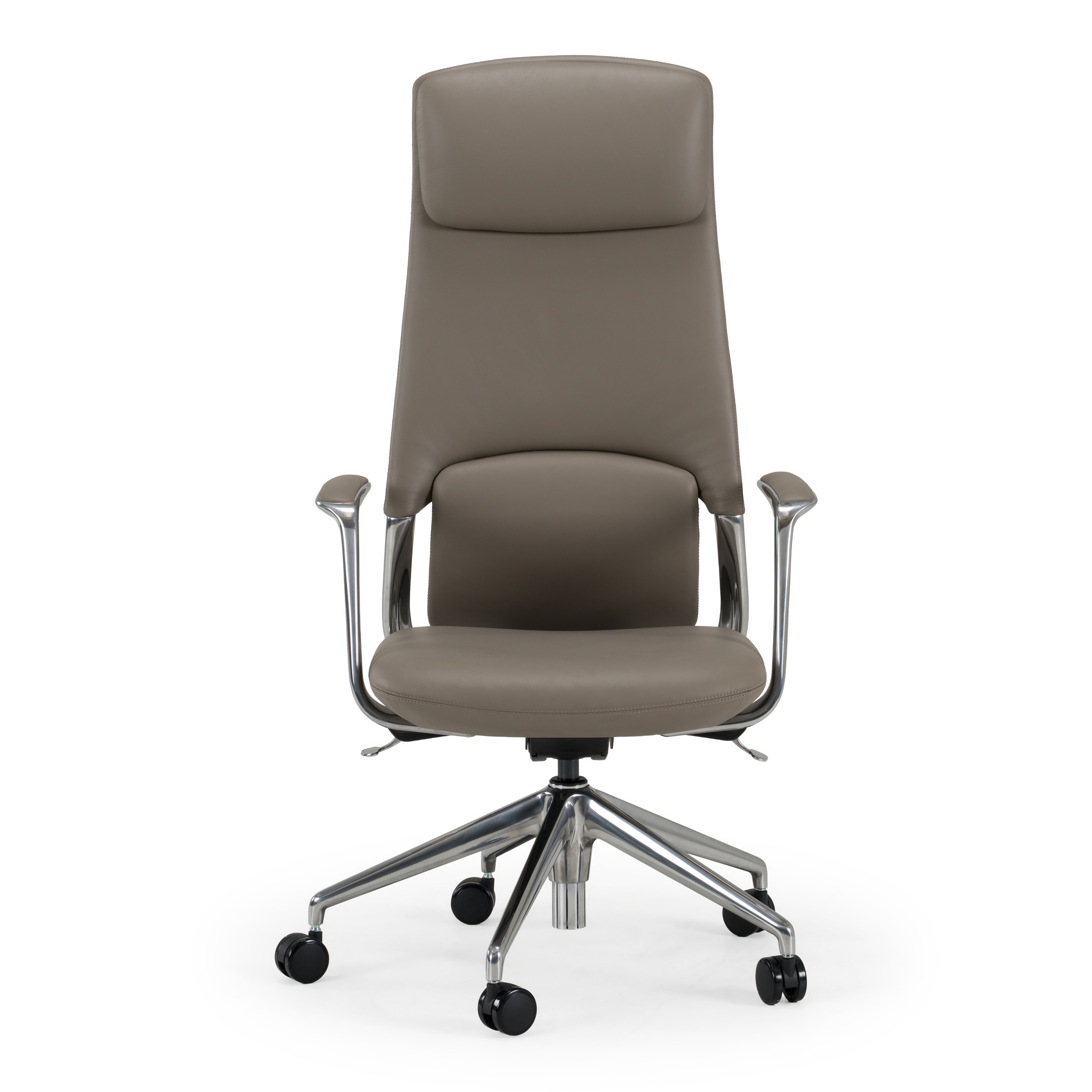 LA Furniture Pickard Modern Grey Leather Executive Office Chair VGFU-FK012-A11-GRY Contemporary Style by Vig Furnitrue Number 82671 Catch Home Goods