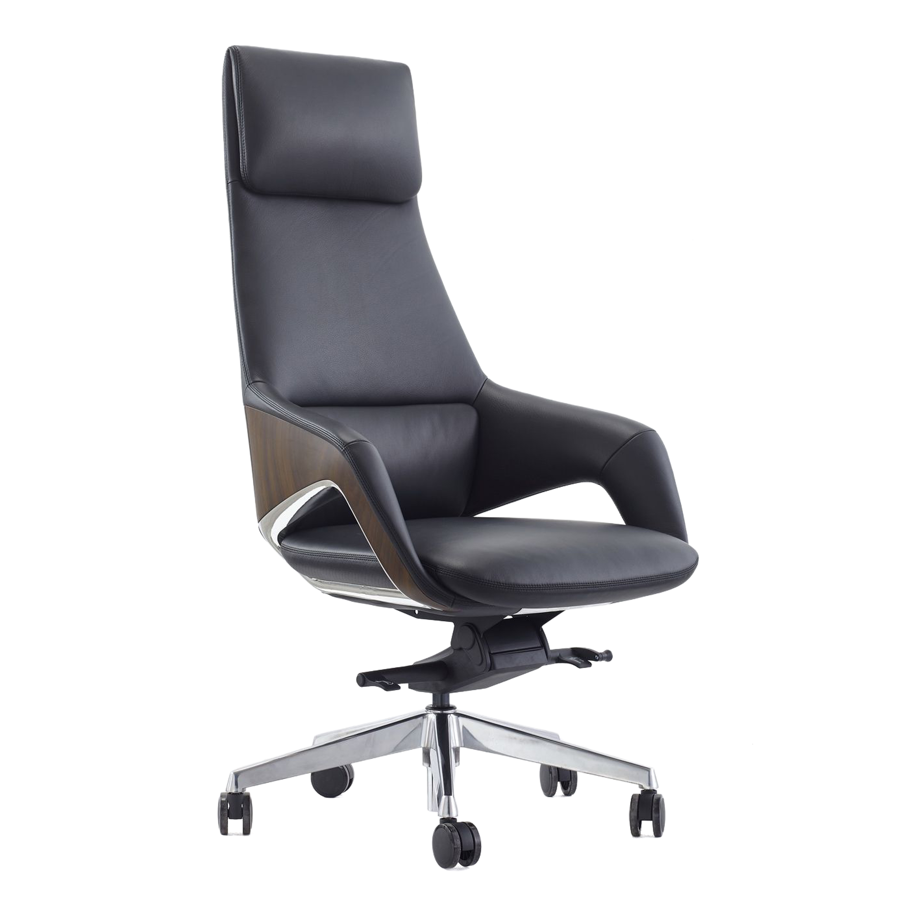 LA Furniture Prost Modern Black High Back Executive Office Chair VGFU-FK005-A-BLK-OFF-CH Contemporary Style by Vig Furnitrue Number 80445 Catch Home Goods
