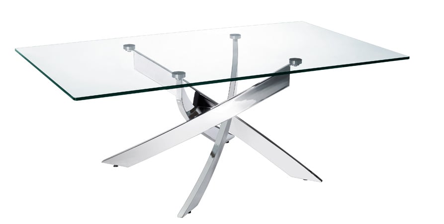 LA Furniture Pyrite Modern Glass Coffee Table VGEWF1143-2BA Contemporary Style by Vig Furnitrue Number 71702 Catch Home Goods