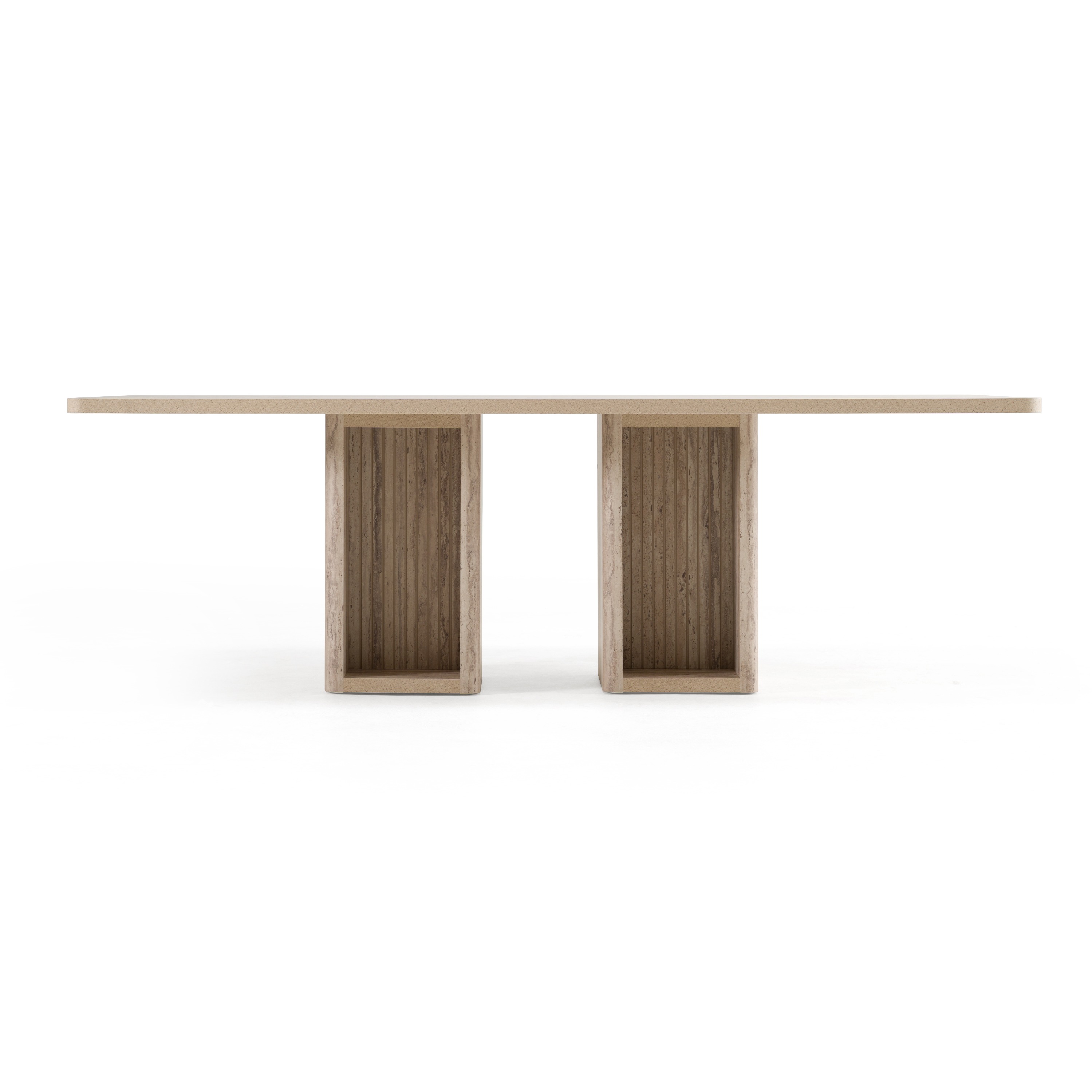 LA Furniture Roma Modern Travertine Rectangular Dining Table VGAN-ROMA-DT Contemporary Style by Vig Furnitrue Number 80570 Catch Home Goods