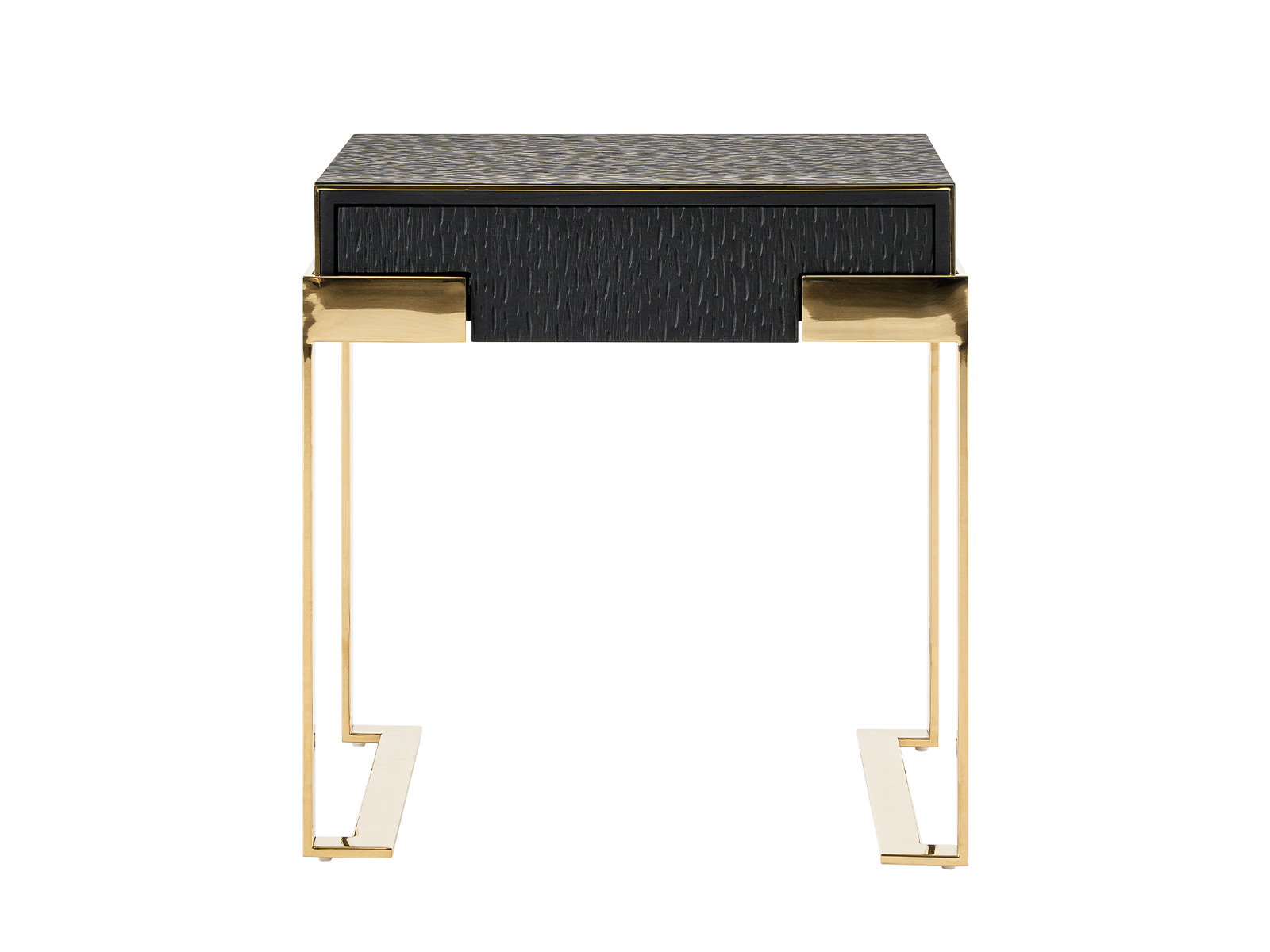 LA Furniture Rothsay Modern Wenge + Gold Nightstand VGVC-N096A Contemporary Style by Vig Furnitrue Number 80479 Catch Home Goods