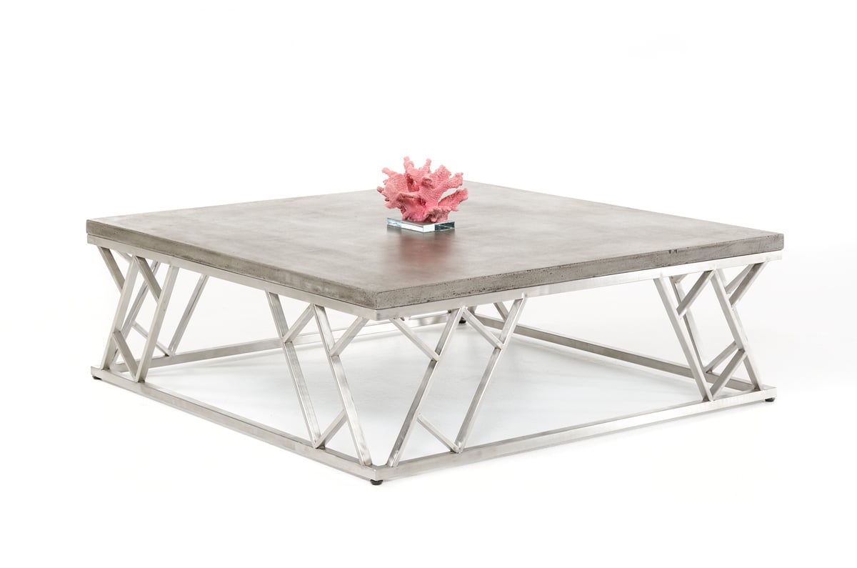 LA Furniture Scape Modern Concrete Coffee Table VGGR630300 Contemporary Style by Vig Furnitrue Number 70335 Catch Home Goods