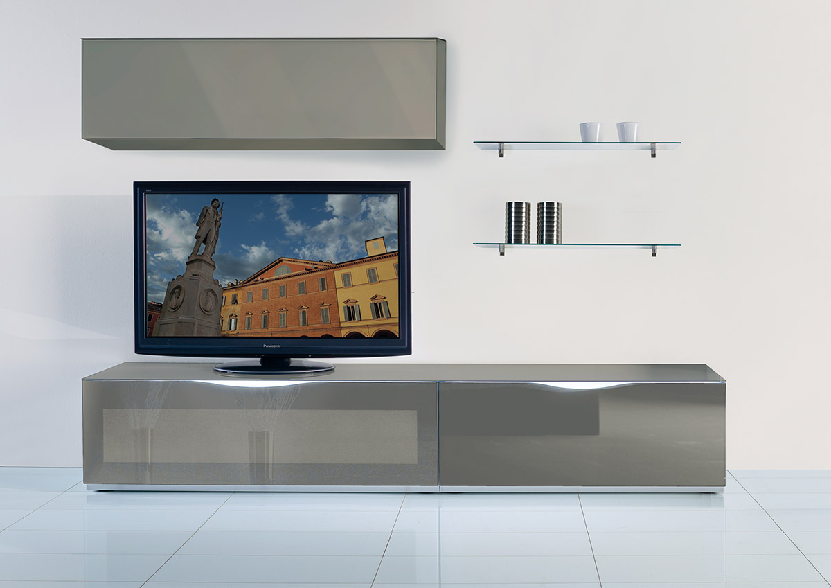 LA Furniture MO-USA2 Modena Grey TV Entertainment System Made In Italy VGMUMO-USA4-GR Contemporary Style by Vig Furnitrue Number 16042 Catch Home Goods