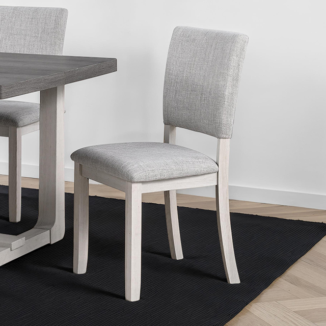 Furniture Of America Sauro Transitional Gray Upholstered Side Chair (4/Ctn) Model SL3405GY-SC-4PK