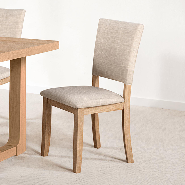 Furniture Of America Sauro Transitional Natural Upholstered Side Chair (4/Ctn) Model SL3405NT-SC-4PK