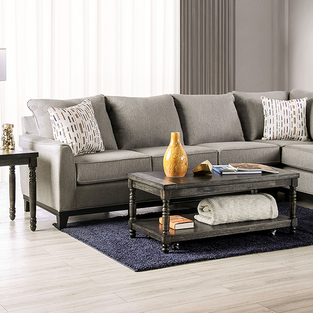 Furniture Of America Lantwit Transitional Light Gray Sectional Model SM1118-SECT