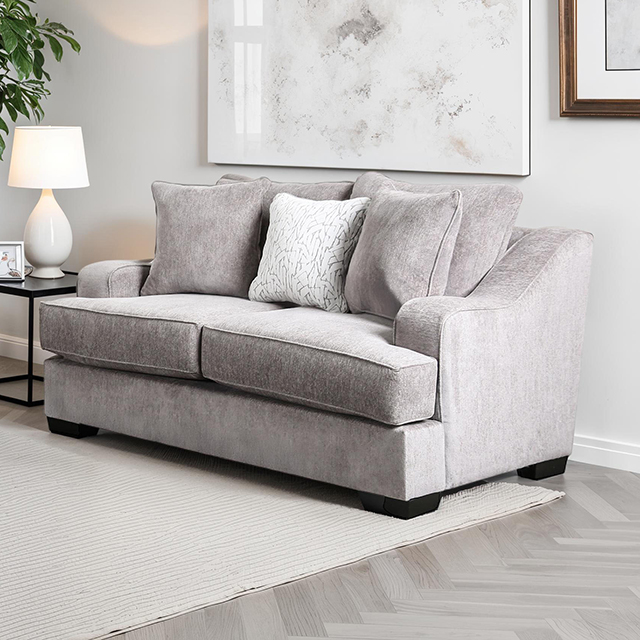 Furniture Of America Mayfield Transitional Gray Loveseat Model SM1249-LV