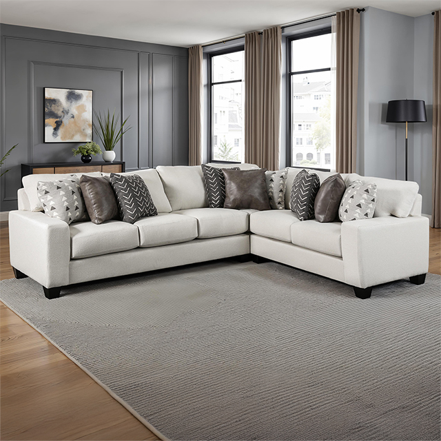 Furniture Of America Millburn Transitional White Sectional Model SM1252-SECT