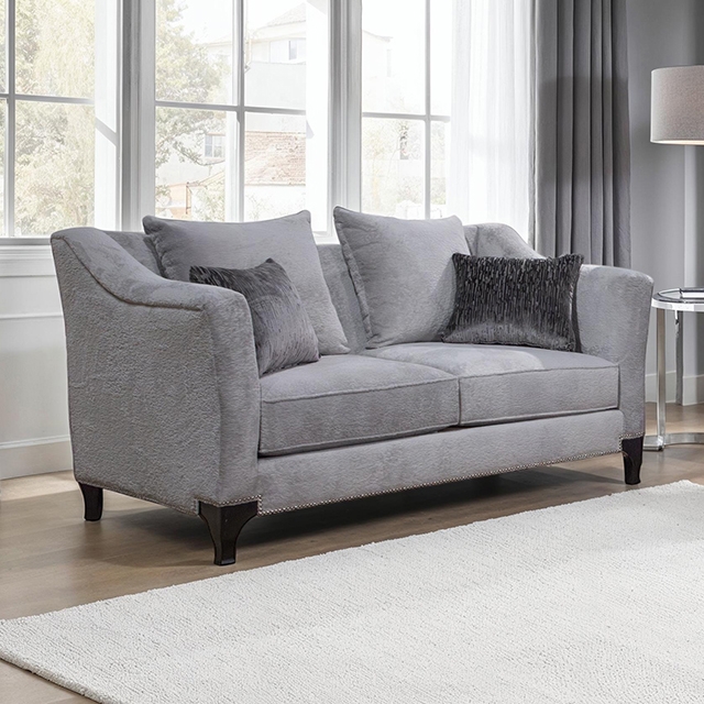 Furniture Of America Goshen Transitional Light Gray Loveseat Model SM2294LG-LV