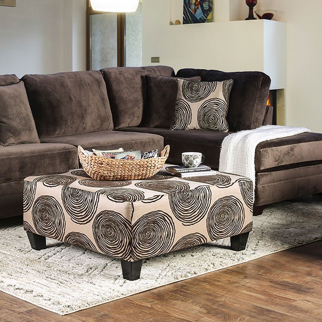 Furniture Of America Bonaventura Transitional Brown Sectional Model SM5143BR-SECT