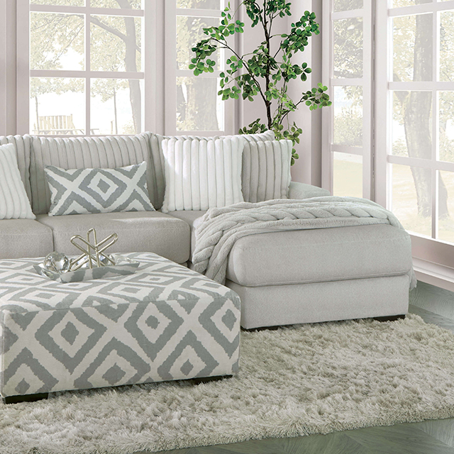 Furniture Of America Hermance Transitional Gray Sectional Model SM5178-SECT