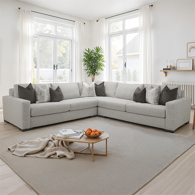 Furniture Of America Nerone Transitional Light Gray Sectional Model SM6093-SECT
