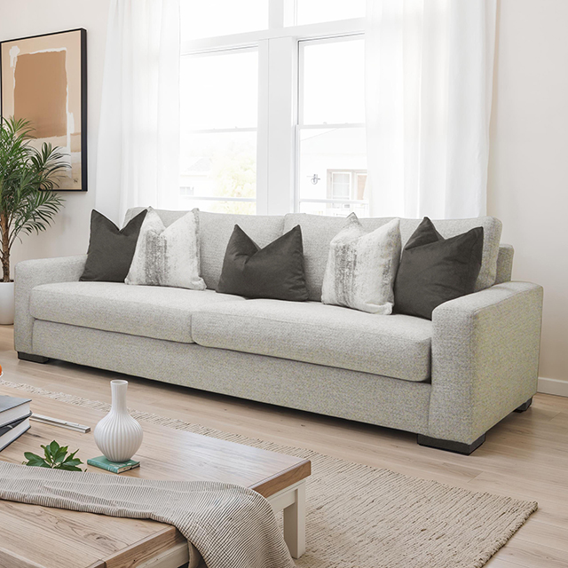 Furniture Of America Romsey Transitional Light Gray Sofa Model SM6093-SF