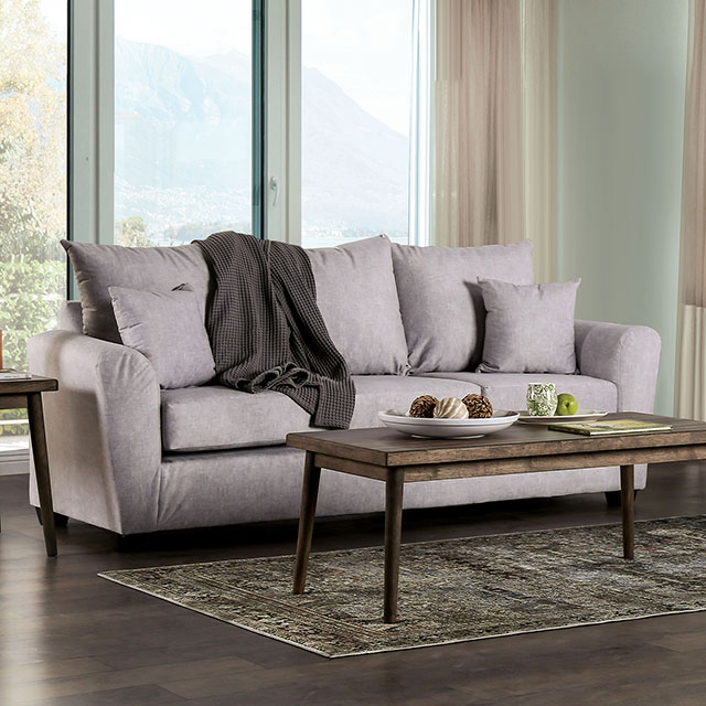 Furniture Of America Croydon Contemporary Light Gray Sofa Model SM7755-SF