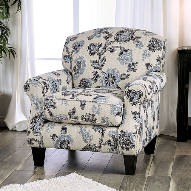 Furniture Of America Nash Transitional Ivory Floral Chair Model SM8101-CH-FL