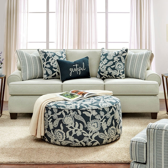 Furniture Of America Porthcawl Transitional Ivory Sofa Model SM8190-SF