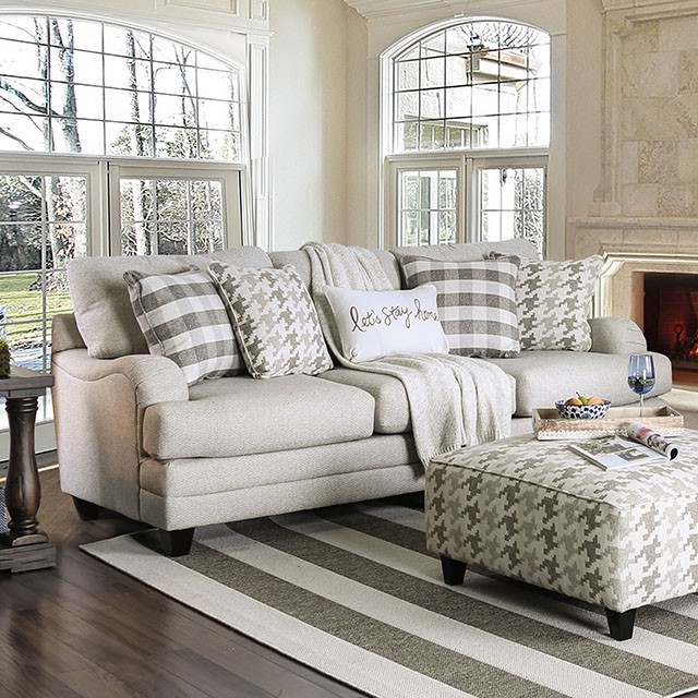Furniture Of America Christine Transitional Light Gray Sofa Model SM8280-SF