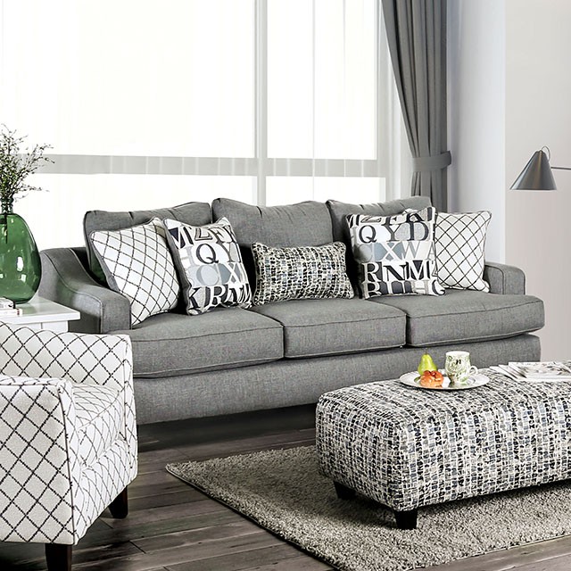 Furniture Of America Verne Transitional Bluish Gray Sofa Model SM8330-SF