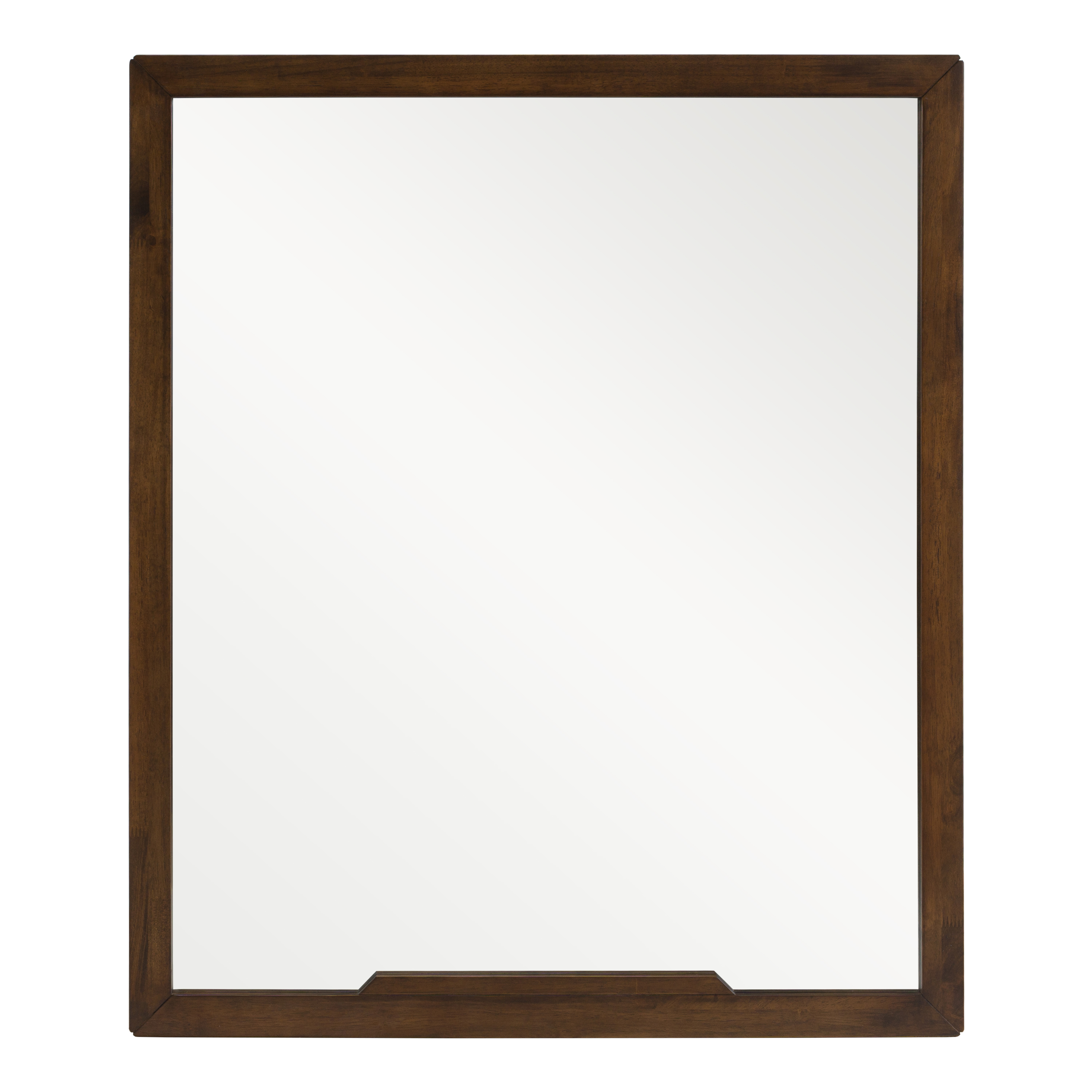 LA Furniture Soria Mid-Century Walnut Mirror VGMABR-32-MIR Contemporary Style by Vig Furnitrue Number 71886 Catch Home Goods
