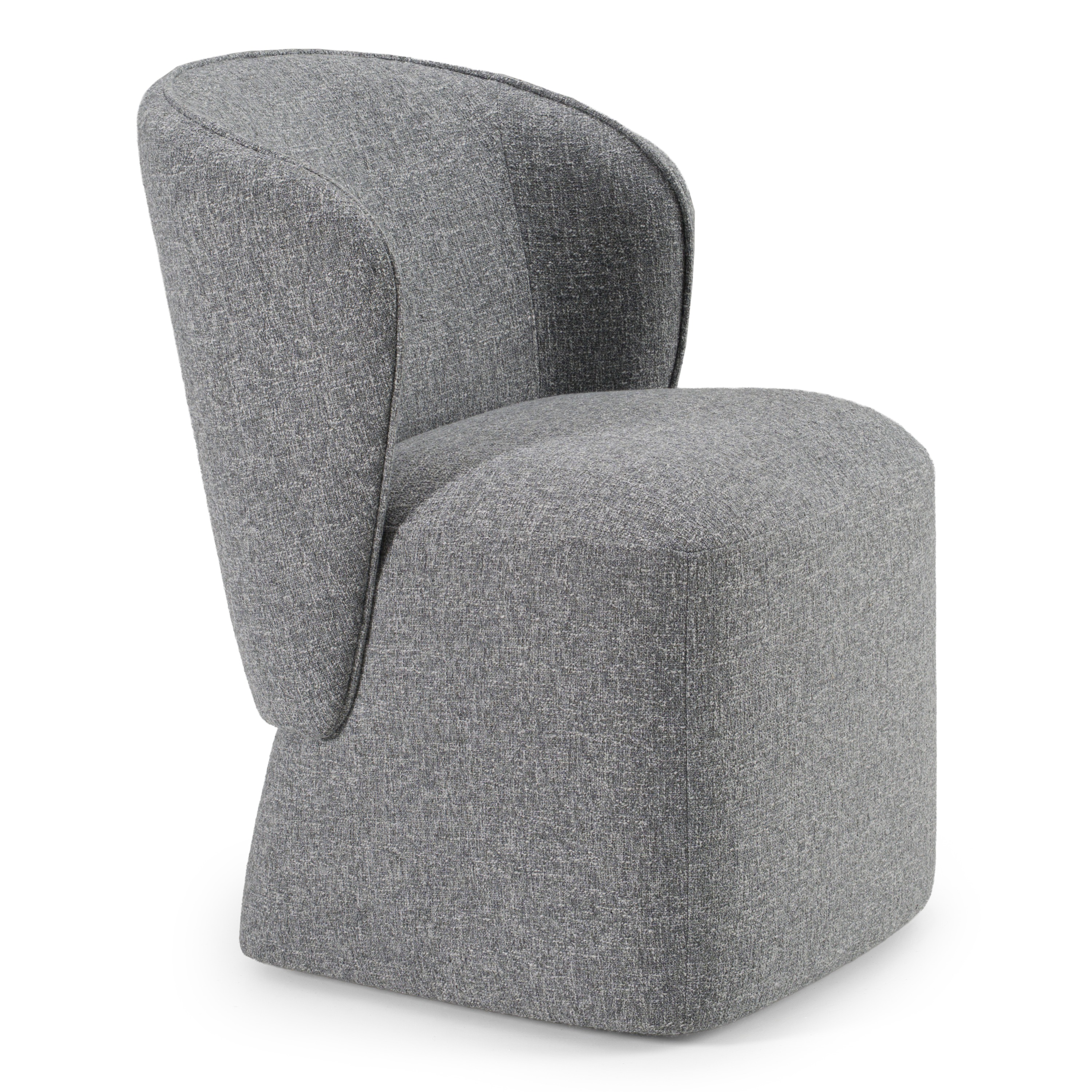 LA Furniture Souza Modern Grey Fabric Swivel Dining Chair VGKK-KF.Y1256-GRY Contemporary Style by Vig Furnitrue Number 82203 Catch Home Goods