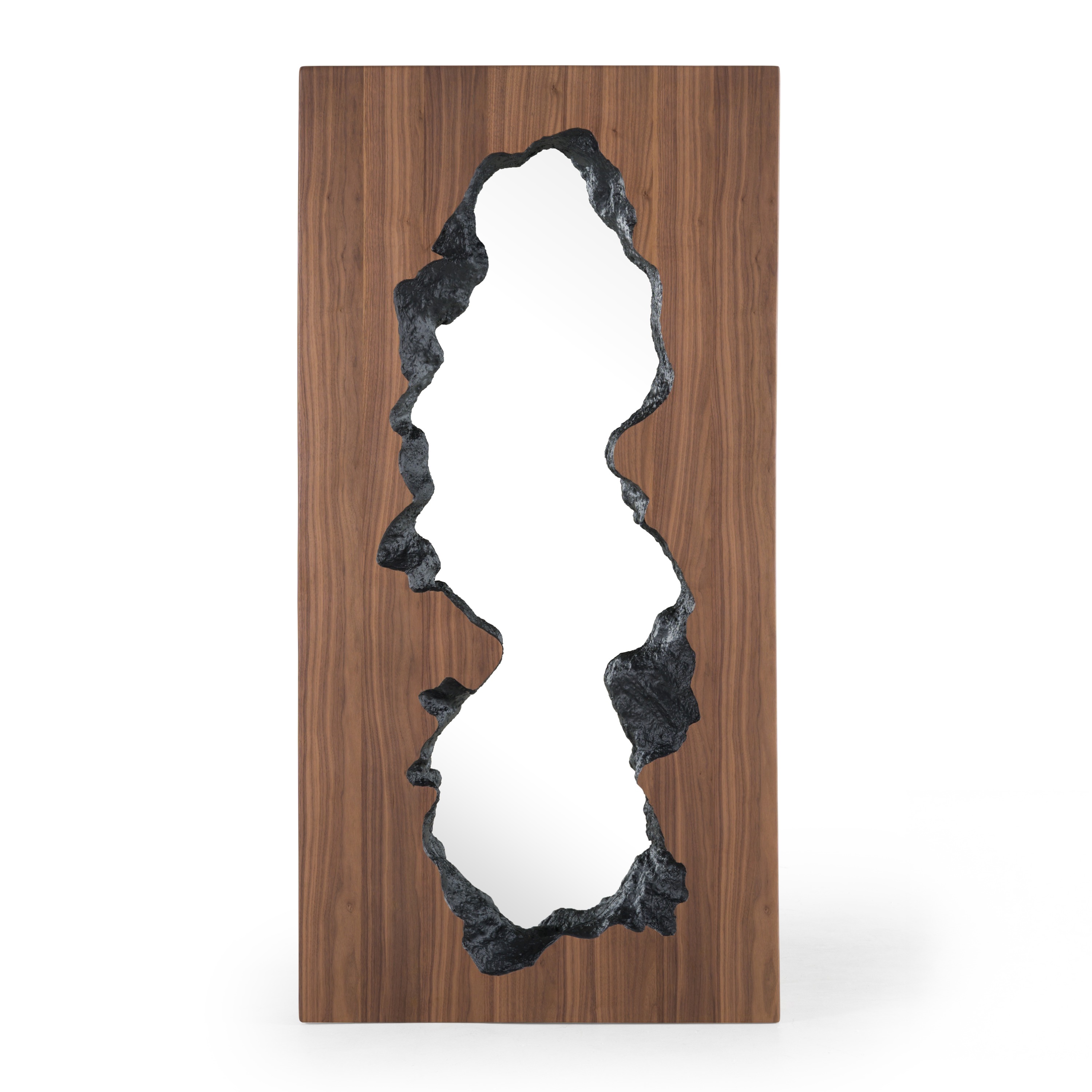 LA Furniture Timber Modern Walnut Leaning Floor Mirror VGRY-RY-1237 Contemporary Style by Vig Furnitrue Number 83098 Catch Home Goods