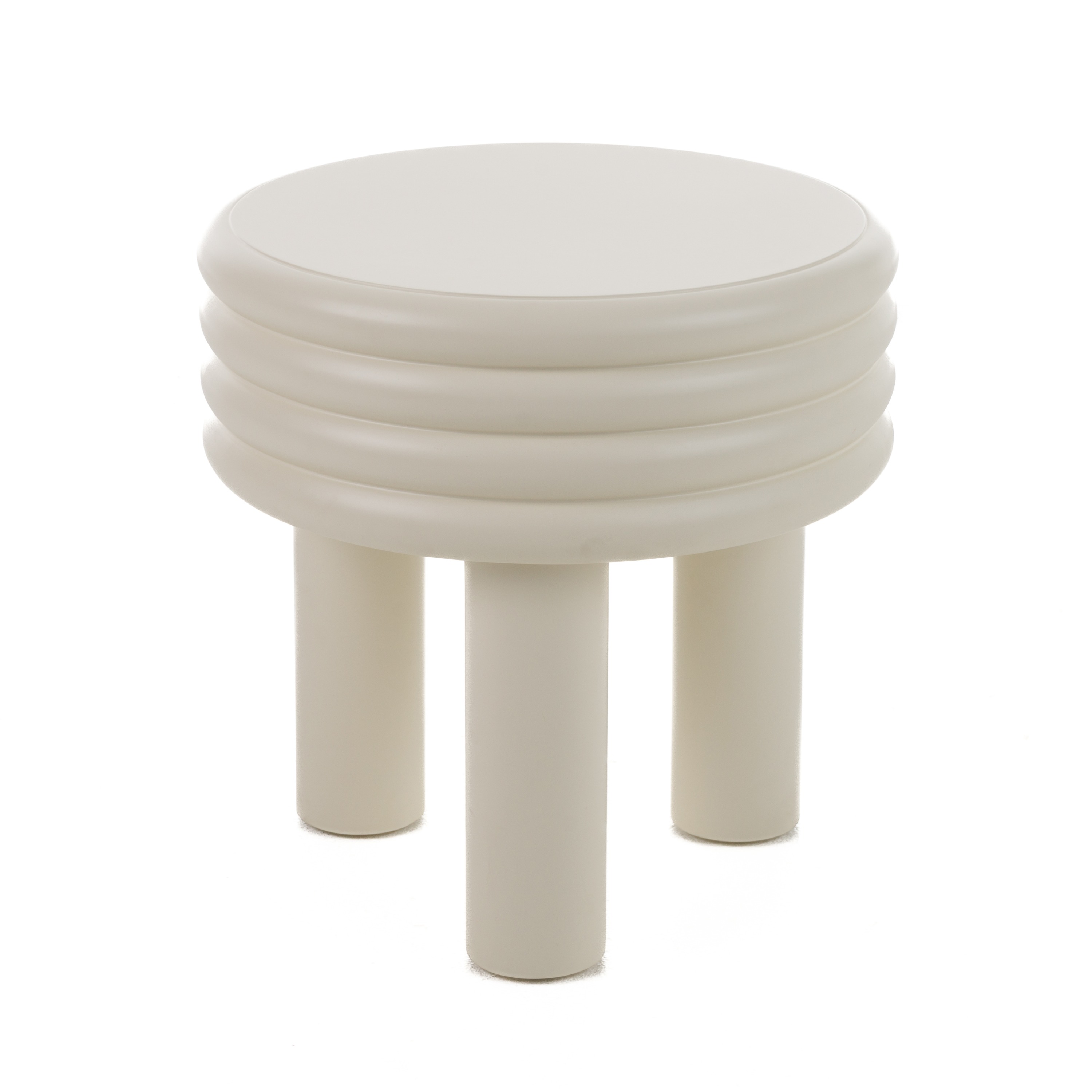 LA Furniture Townley Contemporary White Round End Table VGOD-LZ-252E-WHT Contemporary Style by Vig Furnitrue Number 81038 Catch Home Goods
