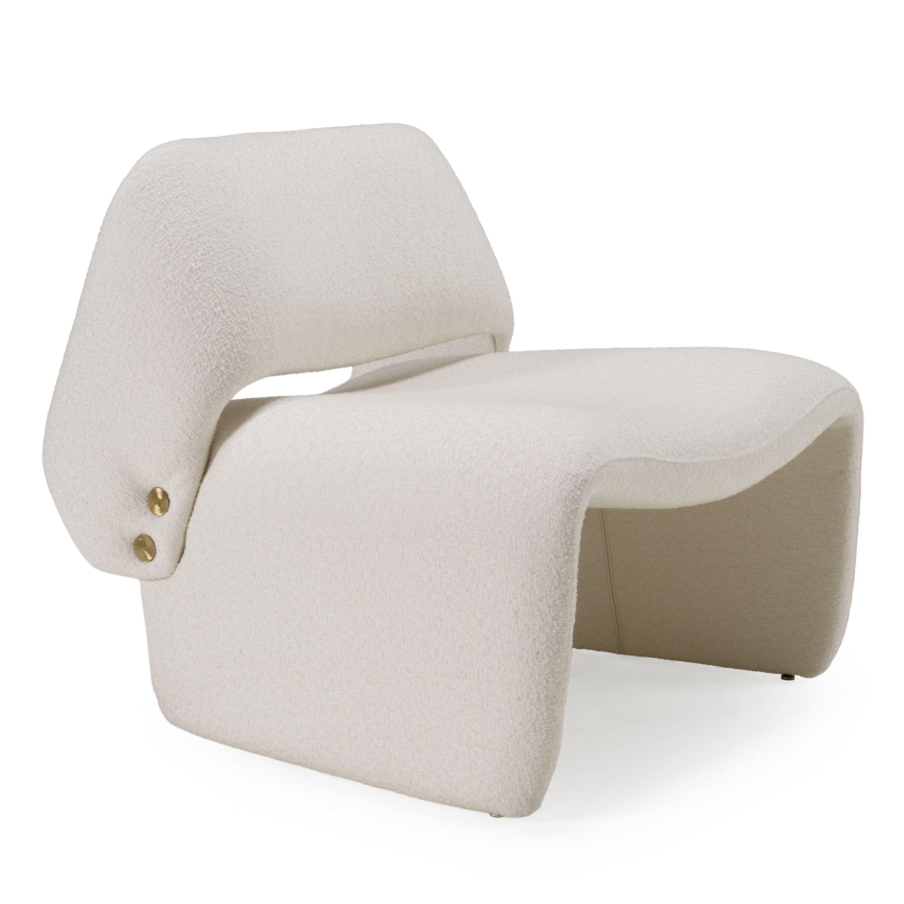 LA Furniture Tristan Modern Off White Fabric Accent Chair VGOD-ZW-21101-CH Contemporary Style by Vig Furnitrue Number 80053|80053A Catch Home Goods