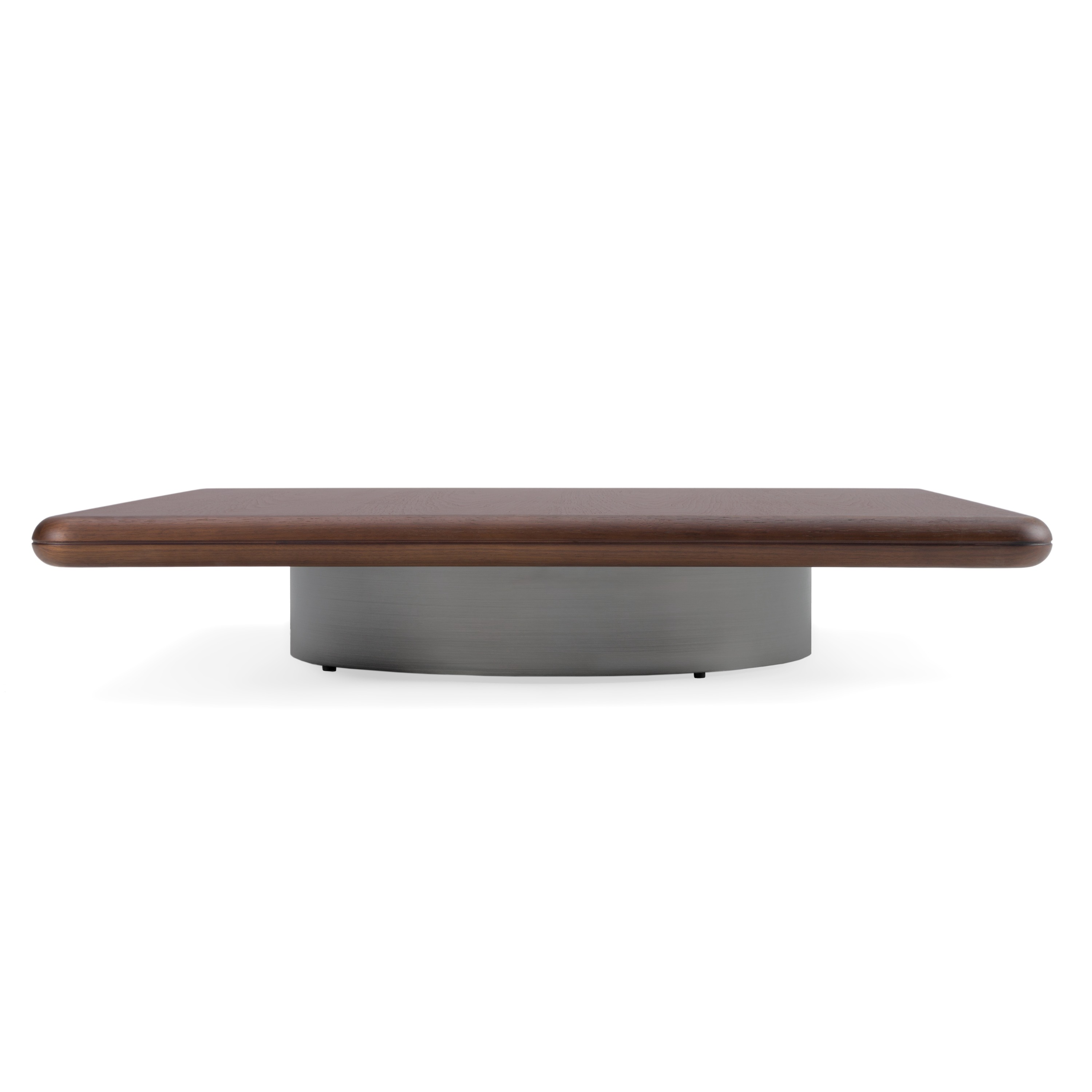 LA Furniture Valley Modern Walnut + Titanium Low Coffee Table VGIP-ST798-B Contemporary Style by Vig Furnitrue Number 82635 Catch Home Goods