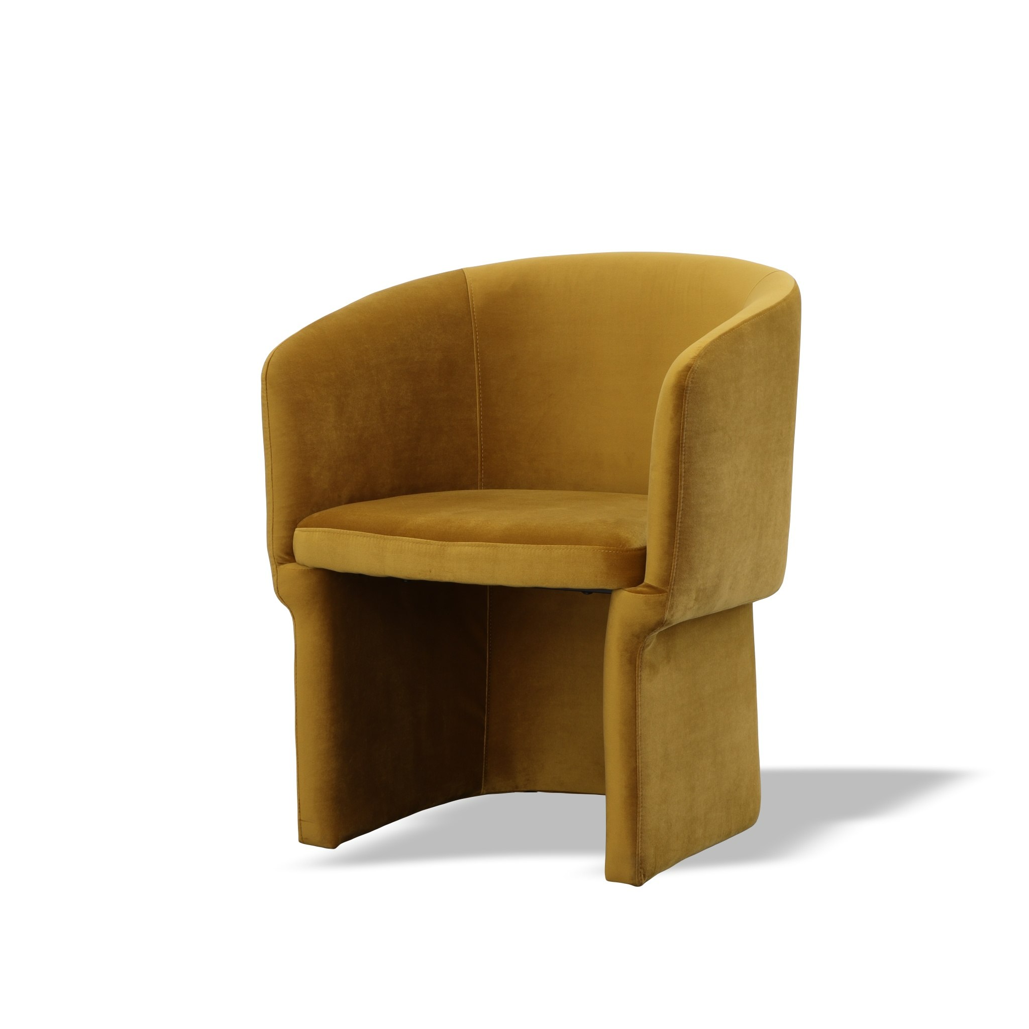 LA Furniture Vassar Burnt Umber Velvet Dining Chair VGEUMC-9707CH-A-BR-DC Contemporary Style by Vig Furnitrue Number 77910 Catch Home Goods