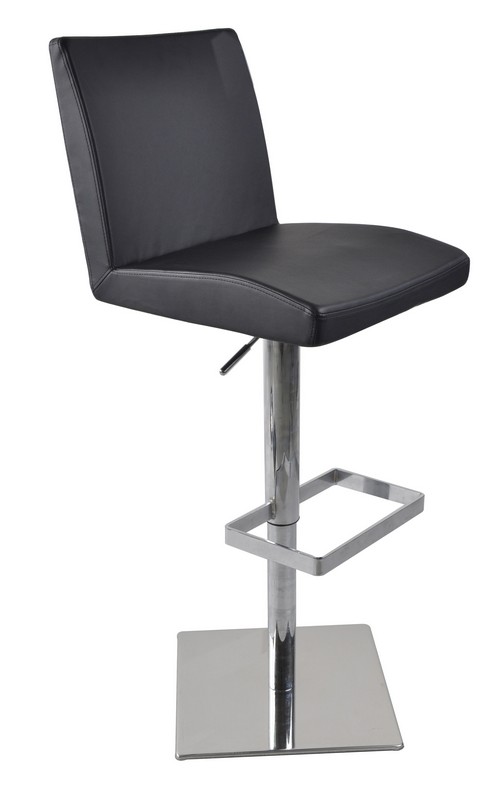 LA Furniture T-1068CN Modern Black Leatherette Bar Stool VGCBT1068CN-BLK Contemporary Style by Vig Furnitrue Number 16171 Catch Home Goods
