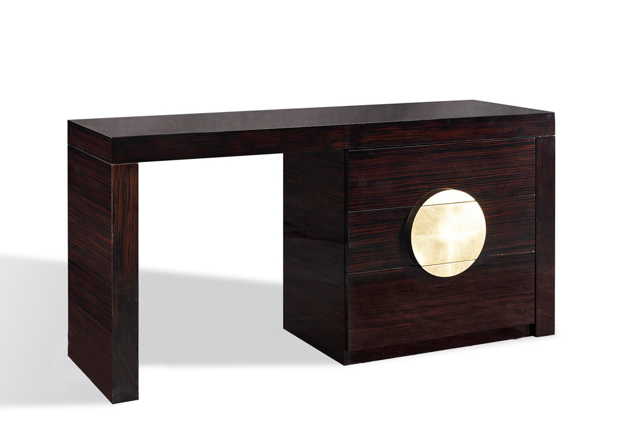 LA Furniture Tuscany Ebony Vanity Table VGUNAW424-152 Contemporary Style by Vig Furnitrue Number 16177 Catch Home Goods