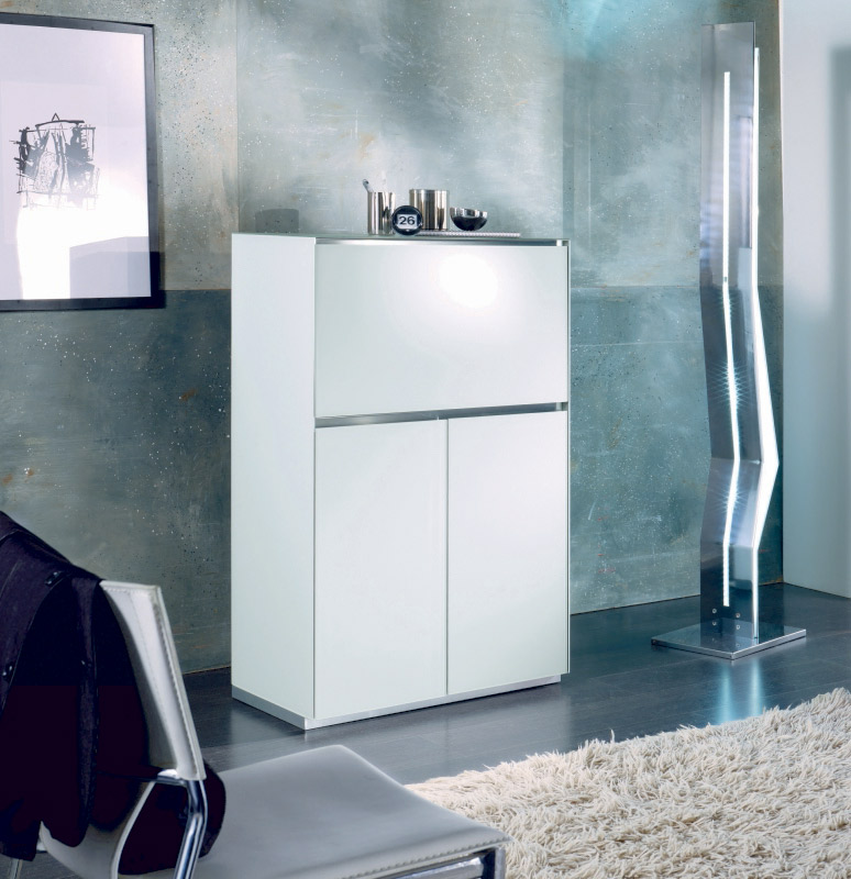 LA Furniture VR275 Verona White TV Entertainment System Made In Italy VGMUVR275-NEO-WHT Contemporary Style by Vig Furnitrue Number 15802 Catch Home Goods