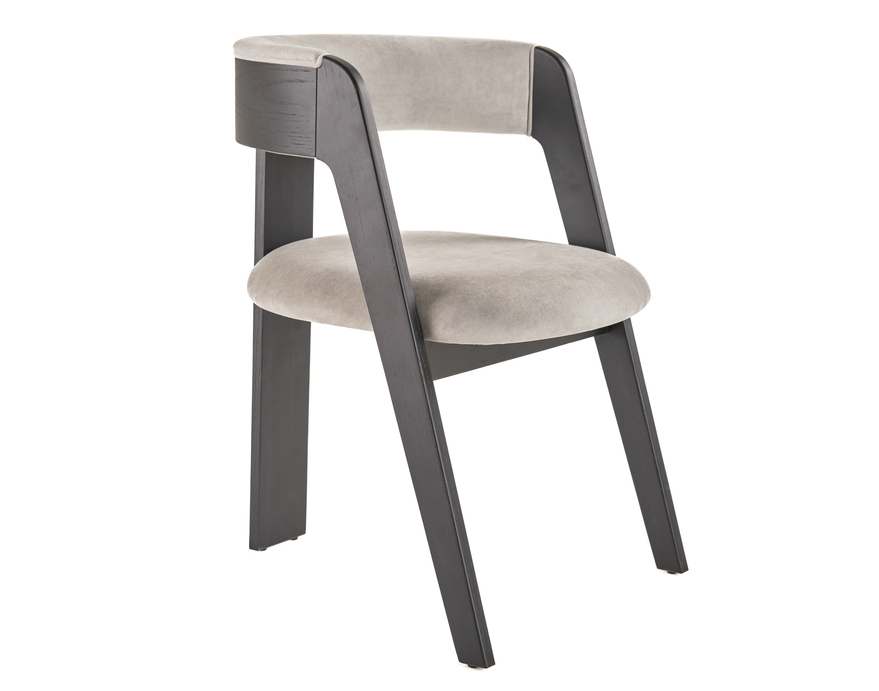 LA Furniture Washington Modern Grey Fabric + Ebony Oak Dining Chair (Set of 2) VGME121259-EDCHR Contemporary Style by Vig Furnitrue Number 81968Z Catch Home Goods