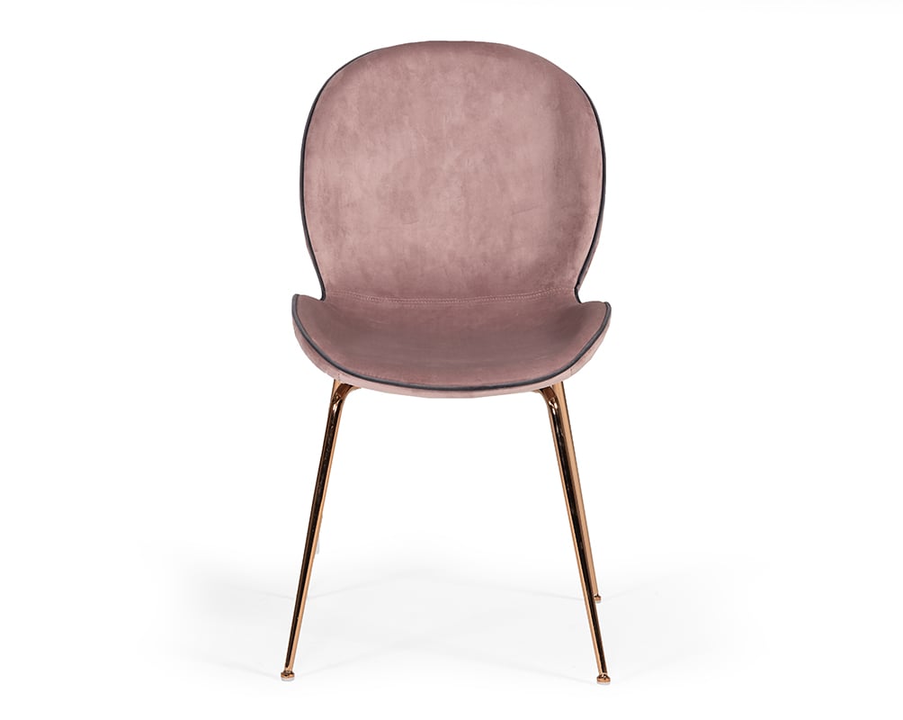 LA Furniture Wendy Modern Pink Velvet & Rosegold Dining Chair (Set of 2) VGHR3393-PNK Contemporary Style by Vig Furnitrue Number 74689Z Catch Home Goods