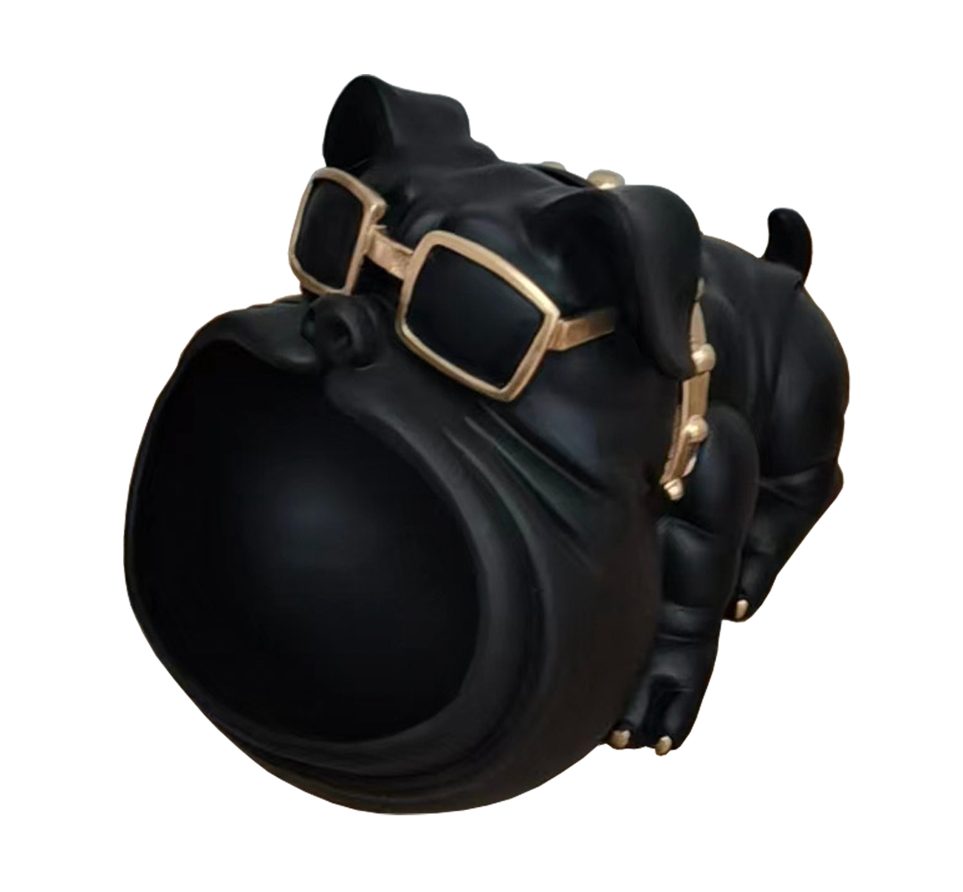 LA Furniture Dog With Open Mouth Modern Black + Gold Sculpture VGTH-235334 Contemporary Style by Vig Furnitrue Number 81336 Catch Home Goods