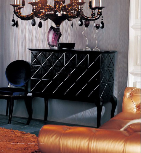 LA Furniture Monte Cristo Modern Black Buffet VGUNAA602-120 Contemporary Style by Vig Furnitrue Number 12622 Catch Home Goods