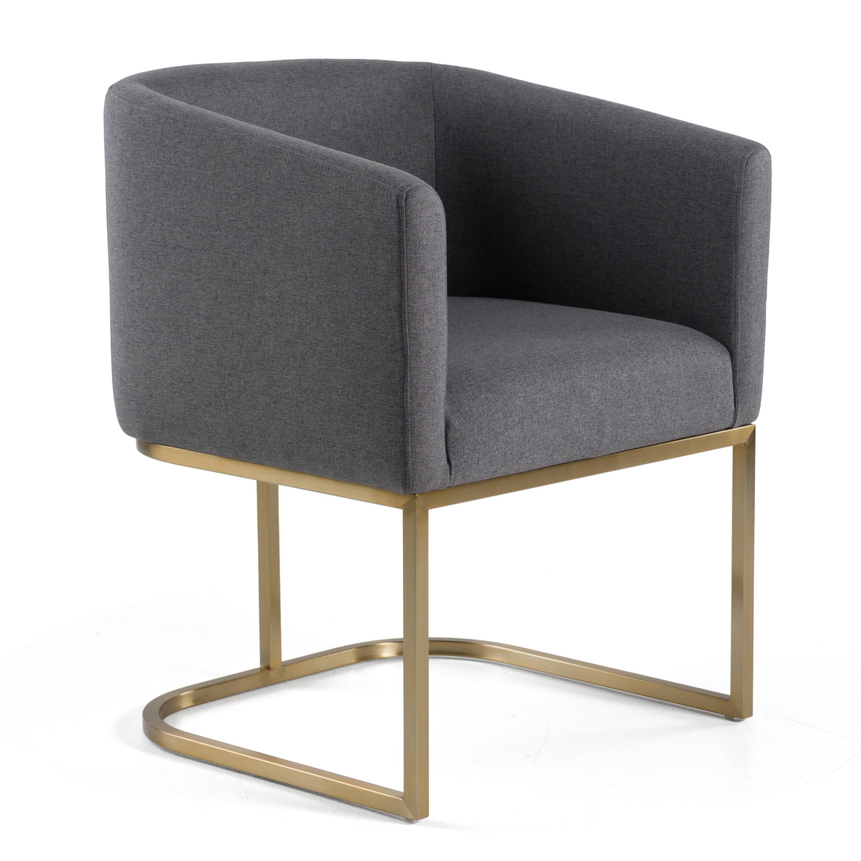 LA Furniture Yukon Modern Dark Grey Fabric Dining Chair VGVCB8362-DKGRY-DC Contemporary Style by Vig Furnitrue Number 79651 Catch Home Goods